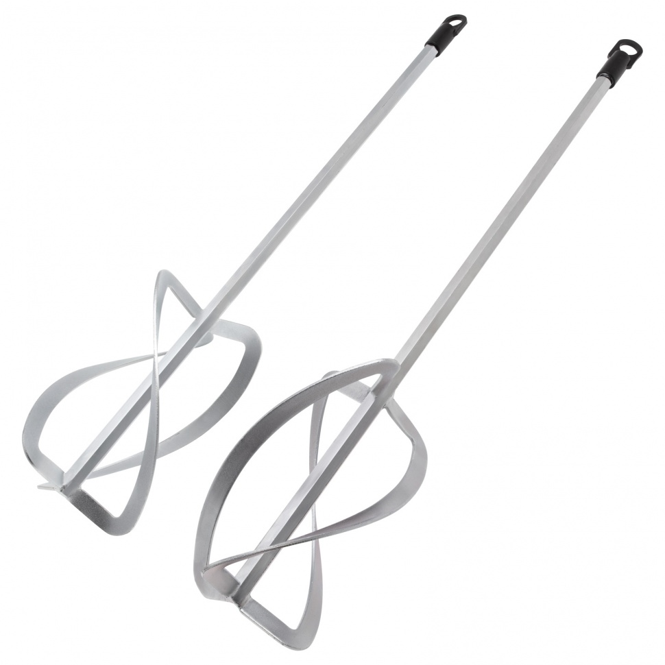 Комплект насадок для строительного миксера, 2шт., 220х560 мм, оцинкованные, хвостовик HEX14