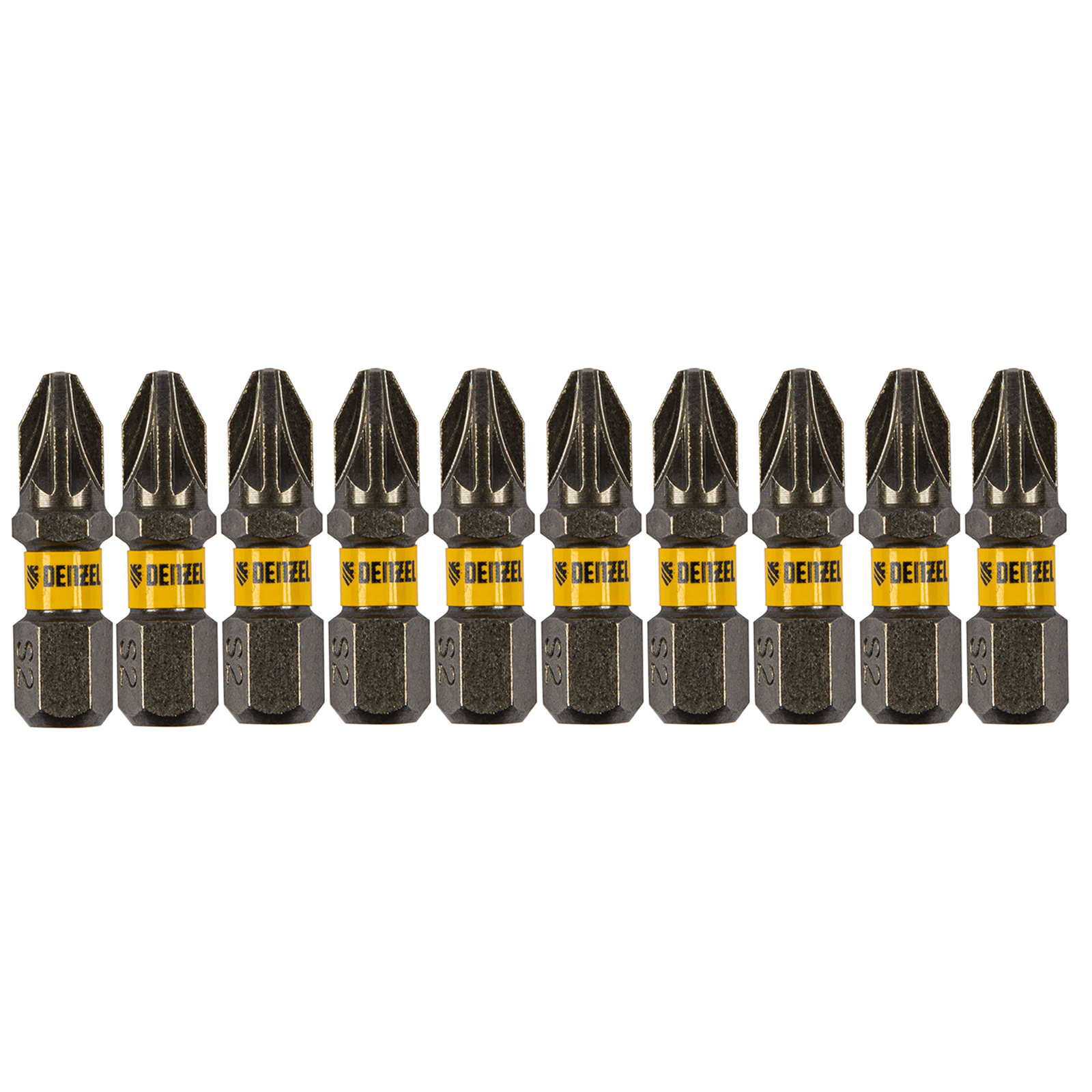 Набор бит PZ2х25, сталь S2, шестигранный профиль, 10 шт.