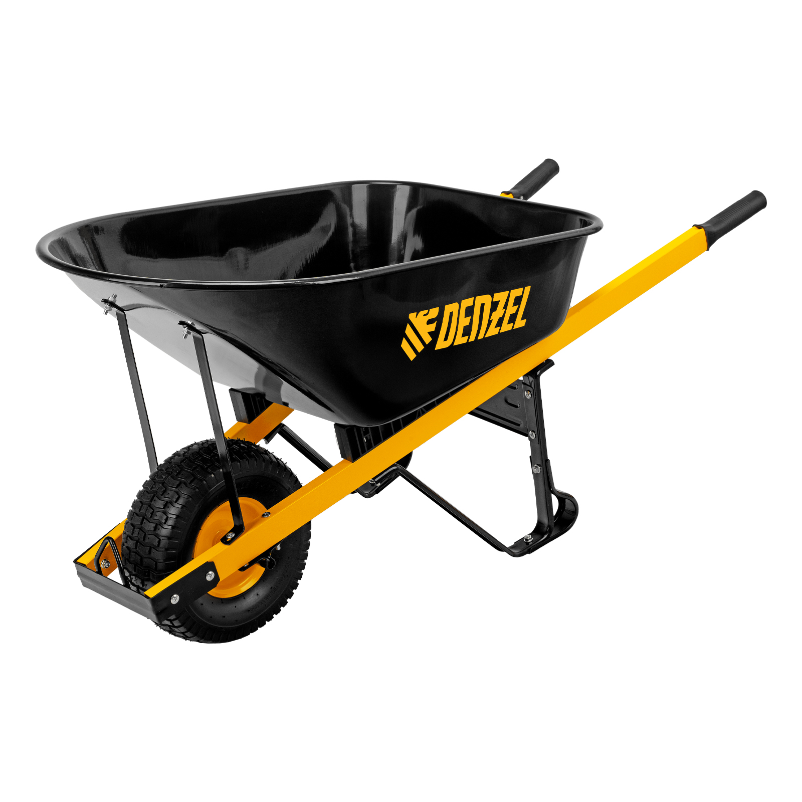 Тачка строительная, усиленная, объем 140 л, 230 кг, колесо 15х6.00-7