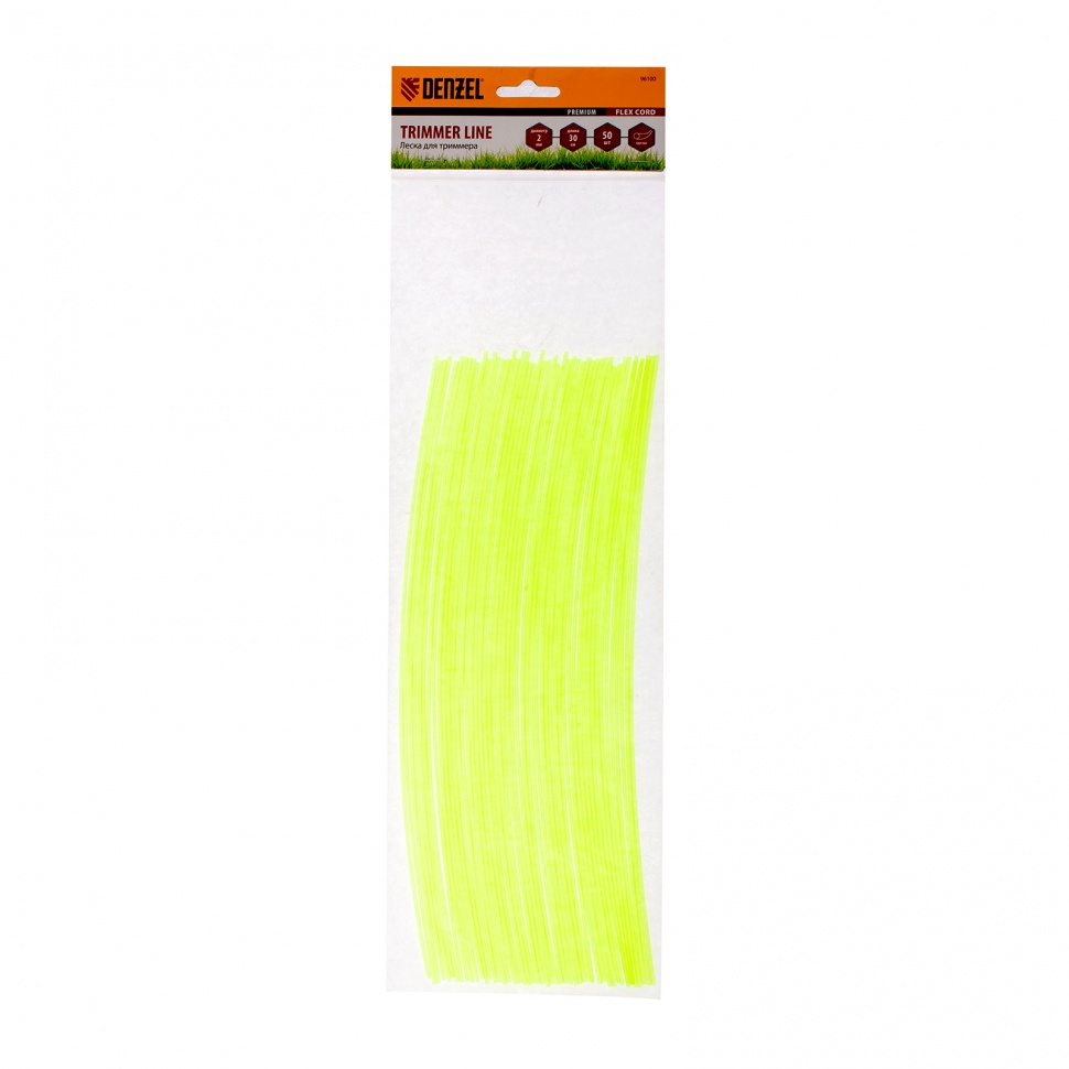 Леска для триммера круглая нарезанная 2мм х 30 см 50 шт FLEX CORD