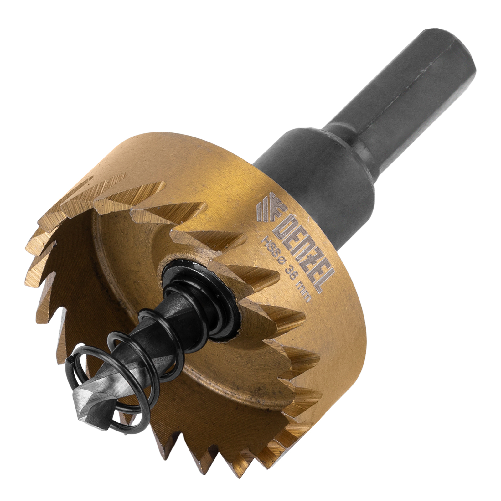 Коронка по металлу HSS, 38 мм, нитридтитановое покрытие