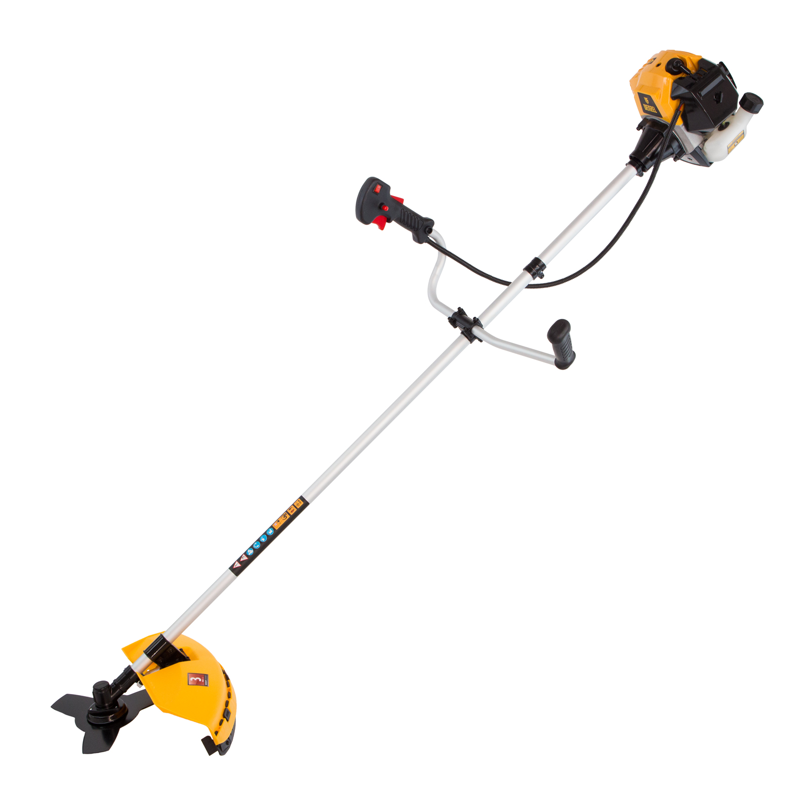 Триммер бензиновый DR-43, 43 см3, неразъемная штанга, состоит из 2 частей