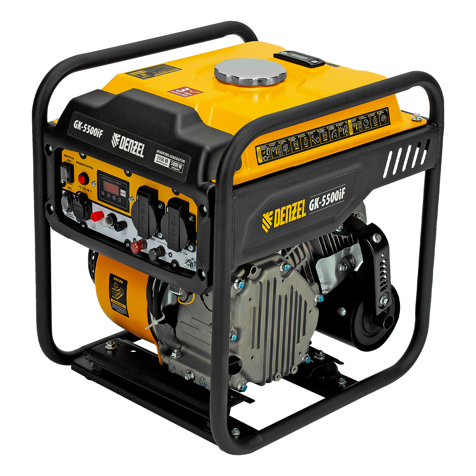 Генератор инверторный GK-5500iF, 5,5 кВт, 230 В, ручной старт