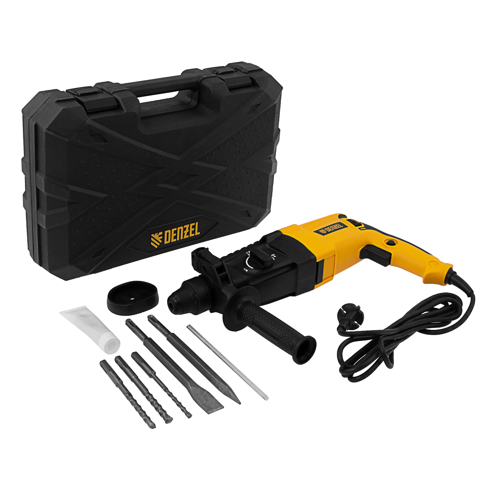 Перфоратор электрический RHH-800-26, SDS-plus, 800 Вт, 3 Дж, 3 плюс 1 реж.