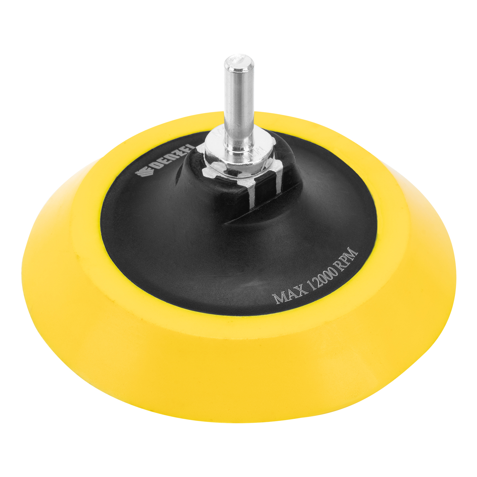 Тарелка опорная для дрели и УШМ с липучкой, 125 мм, мягкая, с адаптером c М14 на d9