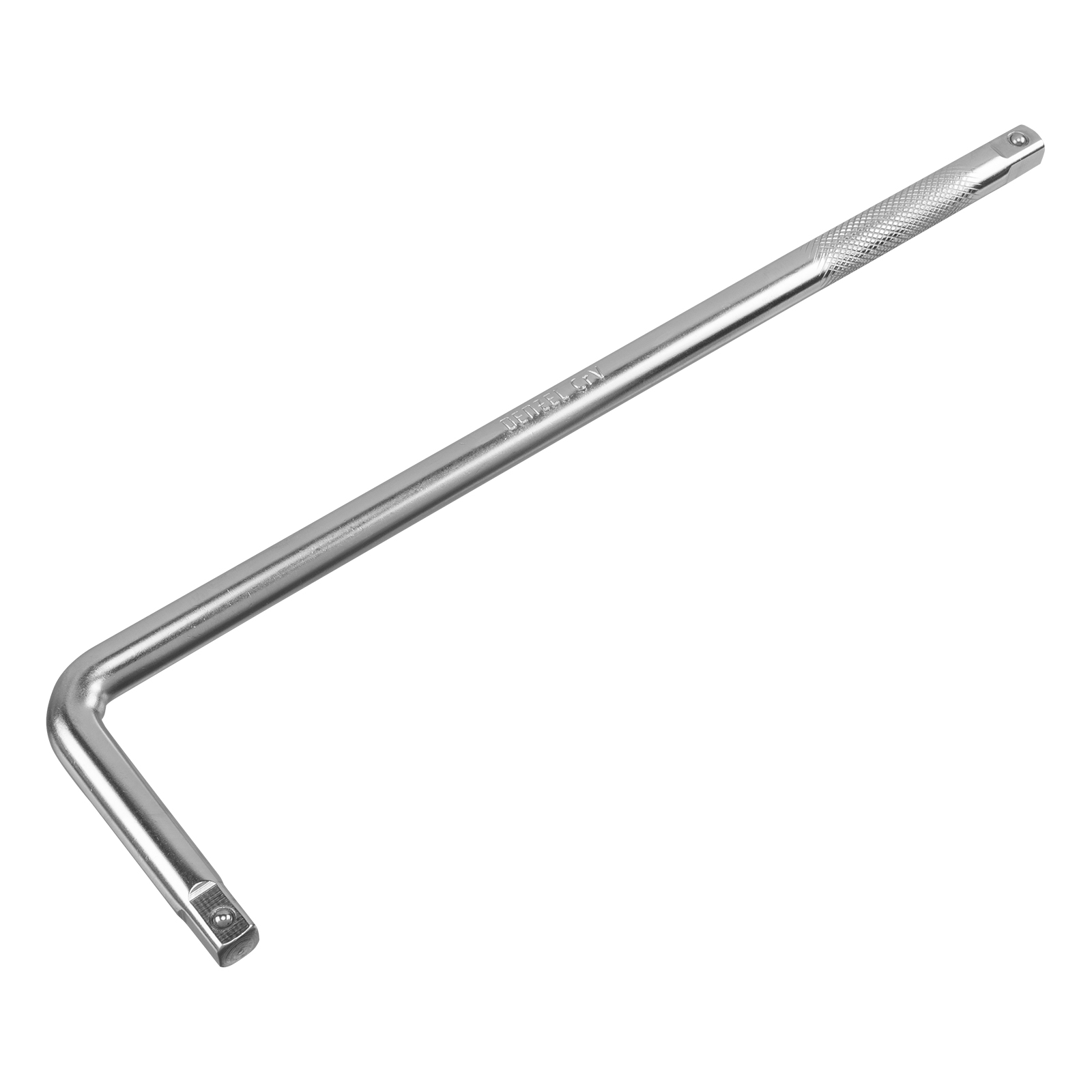 Вороток Г-образный, 375*100 мм, квадрат 1/2', CrV, матовый хром