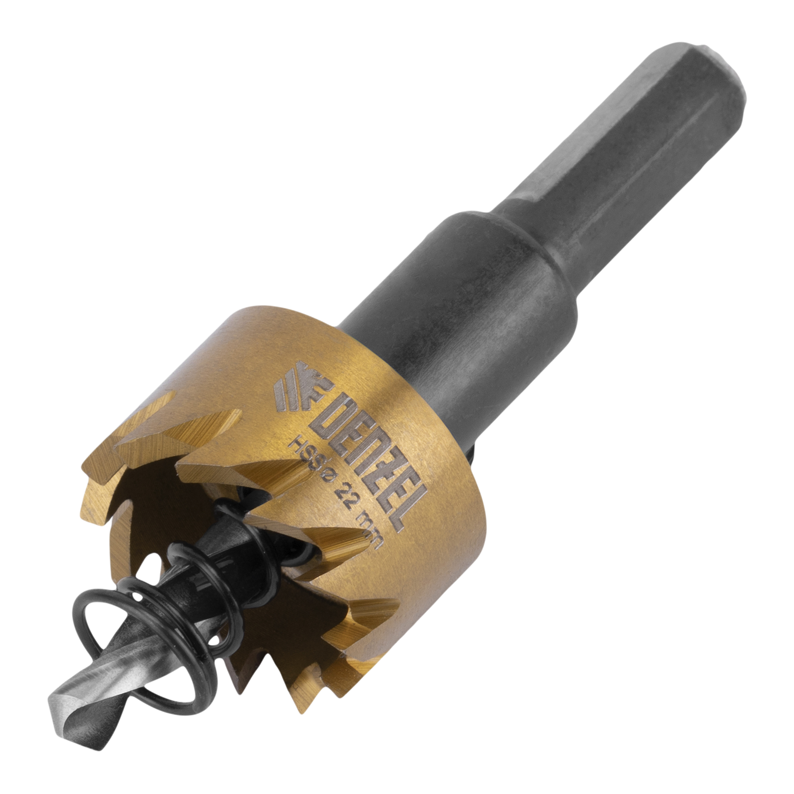 Коронка по металлу HSS, 22 мм, нитридтитановое покрытие