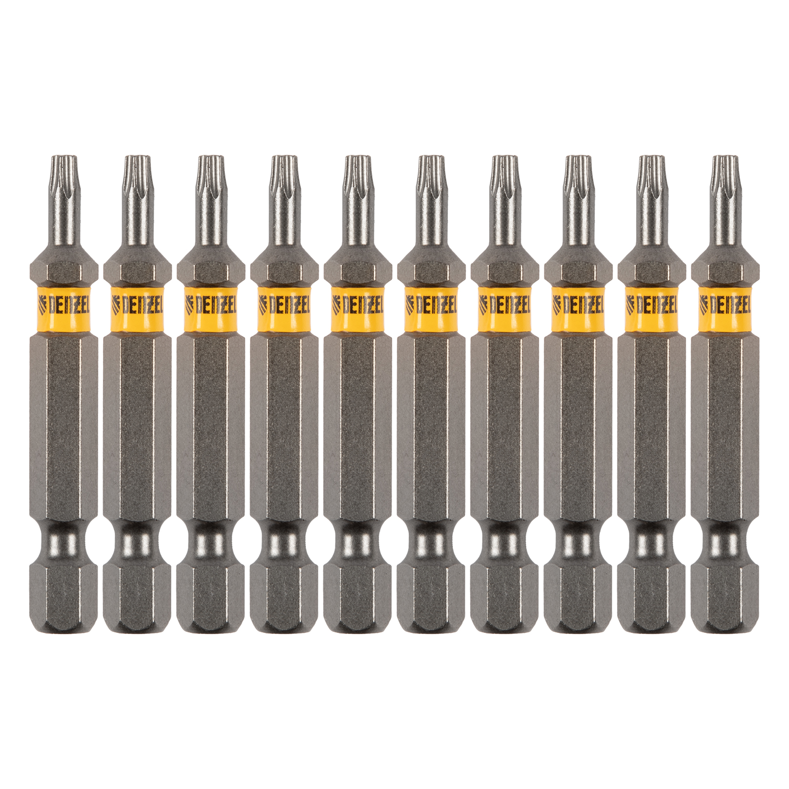 Набор бит TORX 10х50, сталь S2, шестигранный профиль, 10 шт.