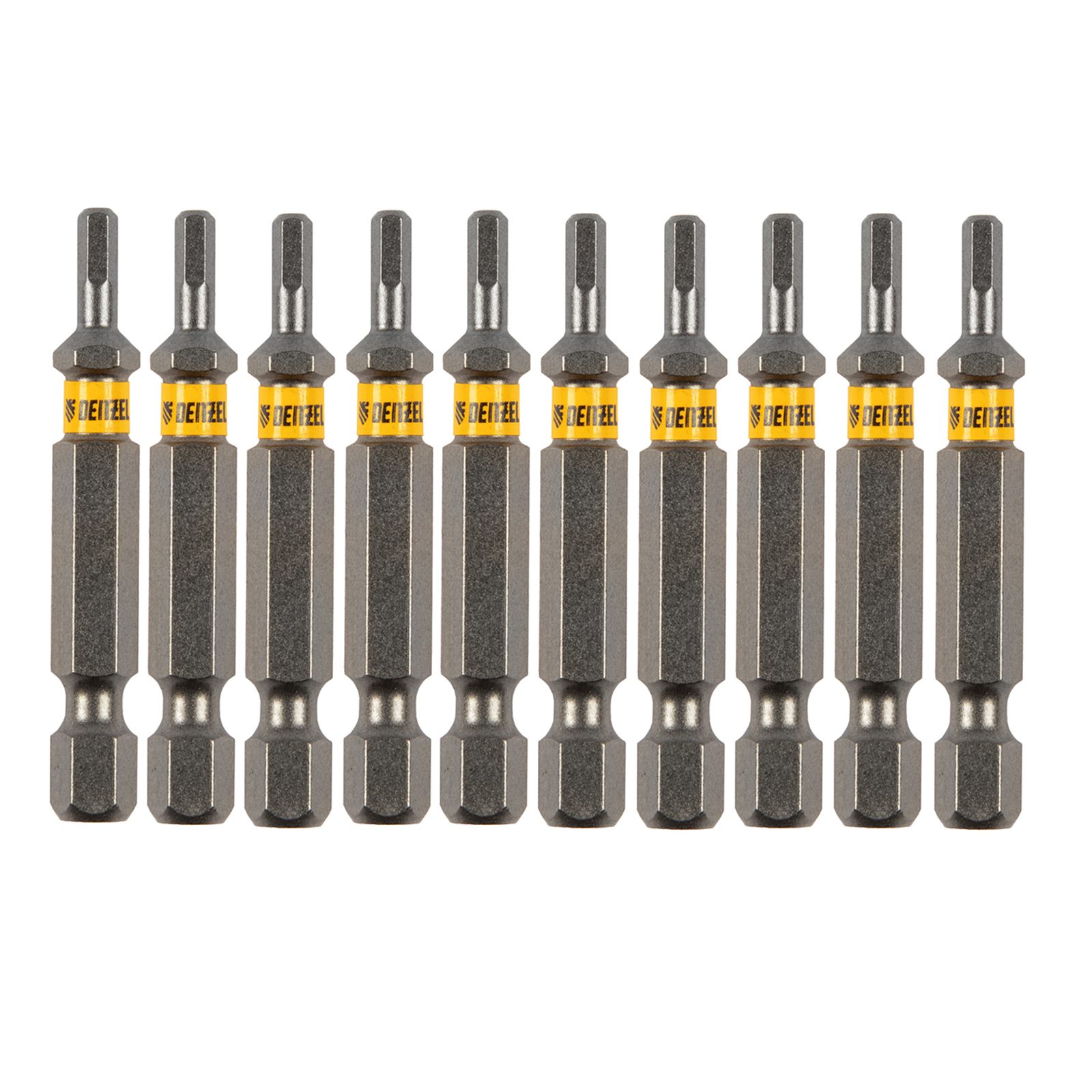 Набор бит HEX 3х50, сталь S2, шестигранный профиль, 10 шт.