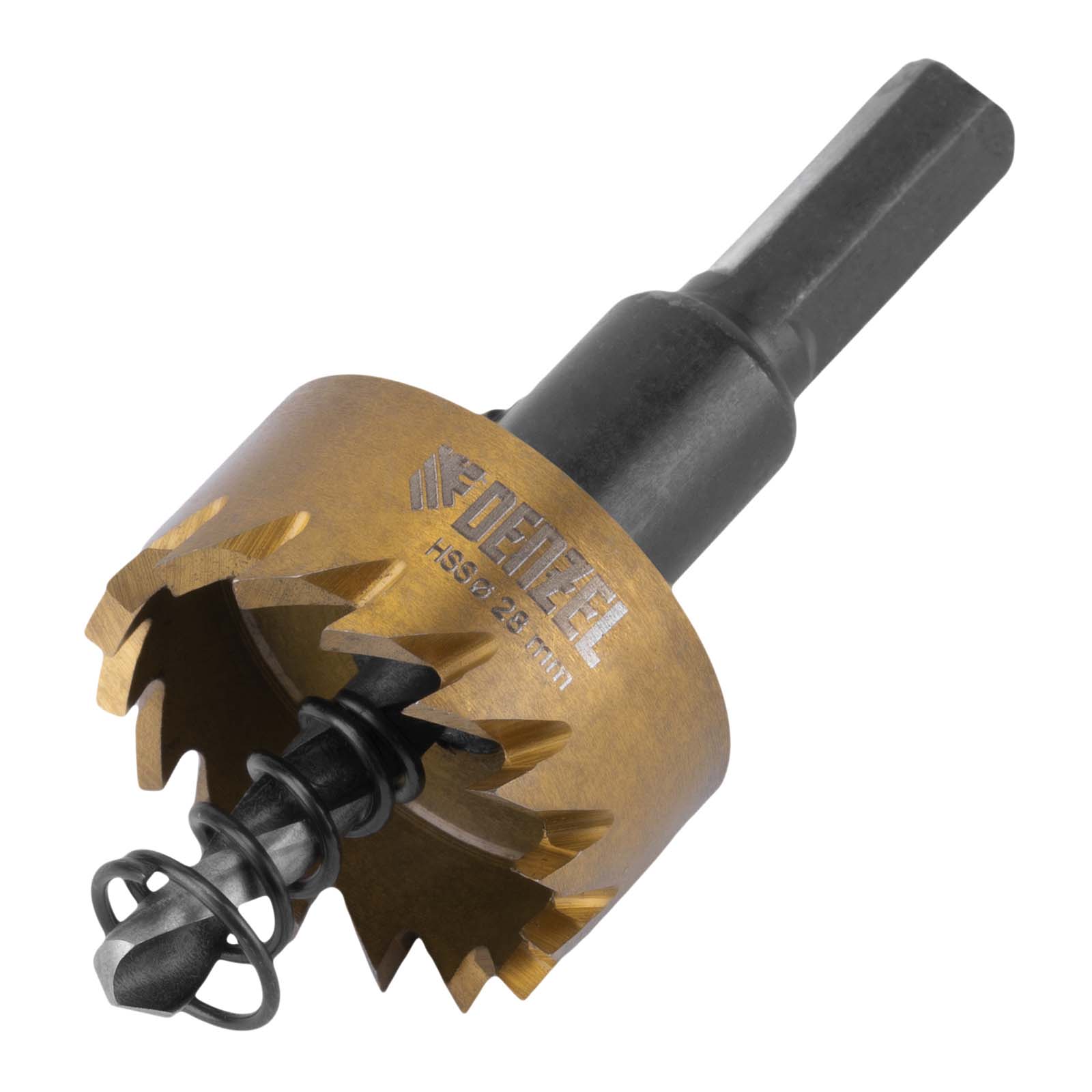 Коронка по металлу HSS, 28 мм, нитридтитановое покрытие