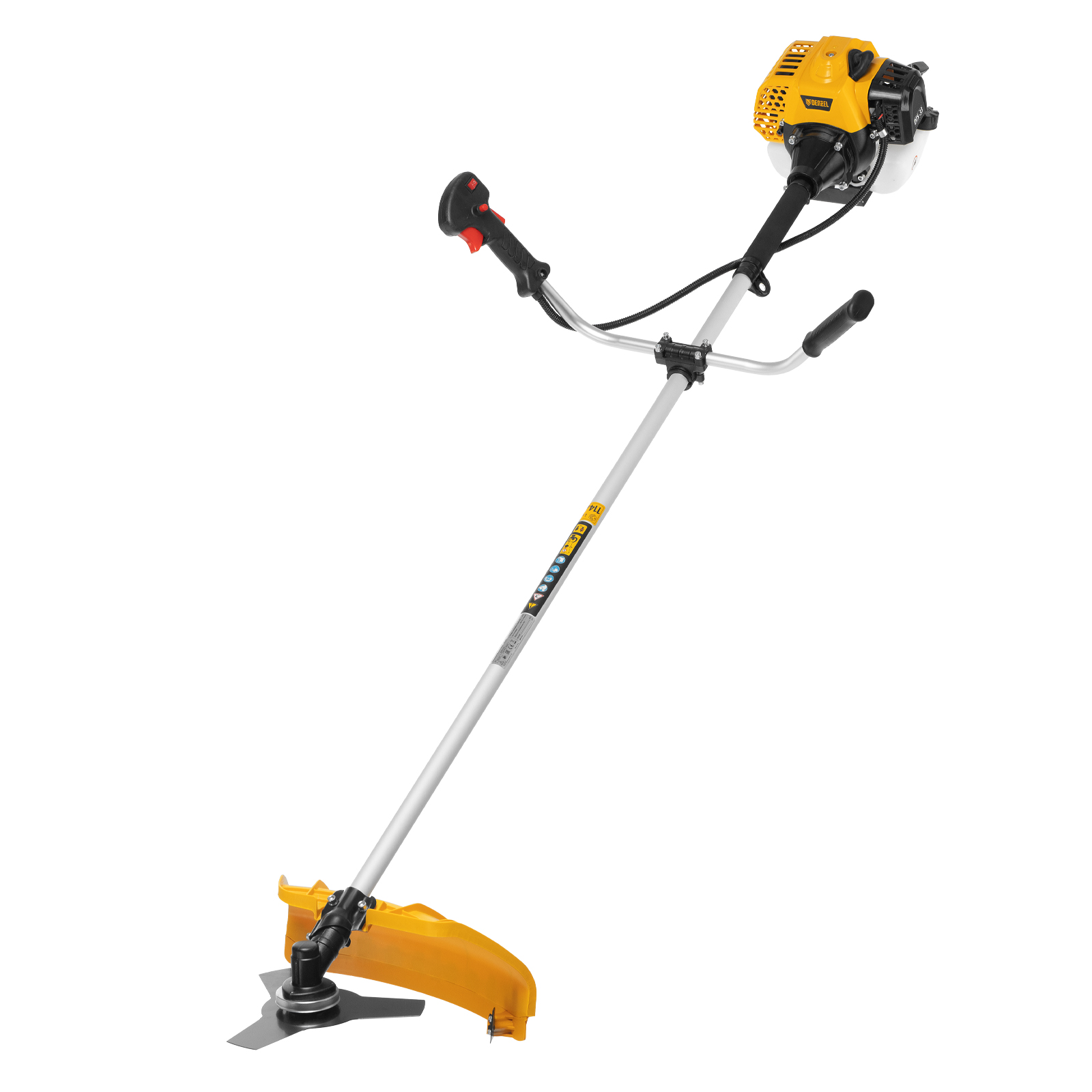 Триммер бензиновый DTS-33, 33 см3, неразъемная штанга, состоит из 2 частей