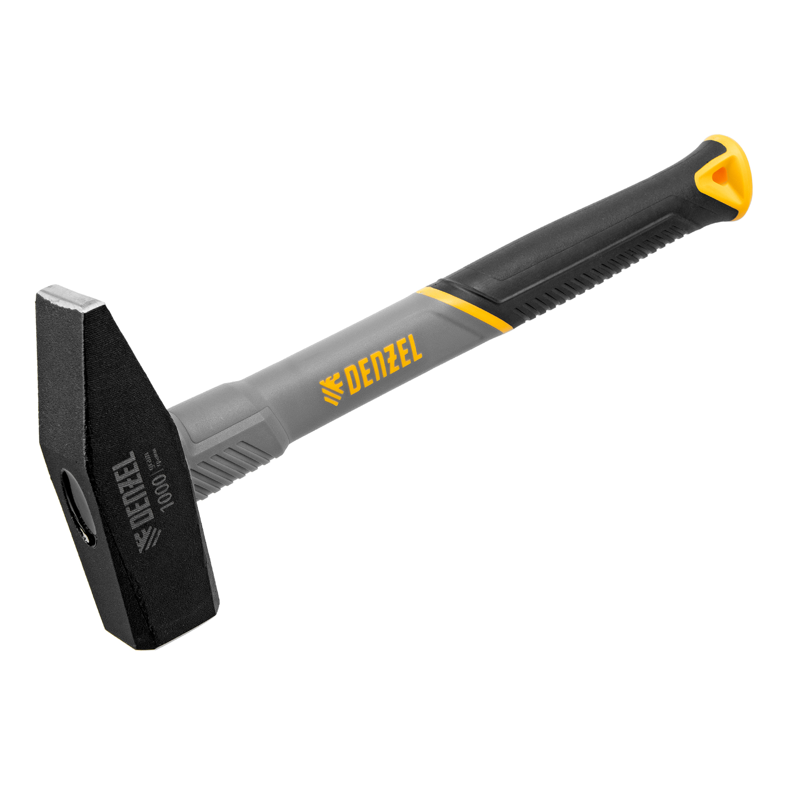 Молоток слесарный, 1000 г, кованый, фибергласовая  рукоятка c TPR покрытием