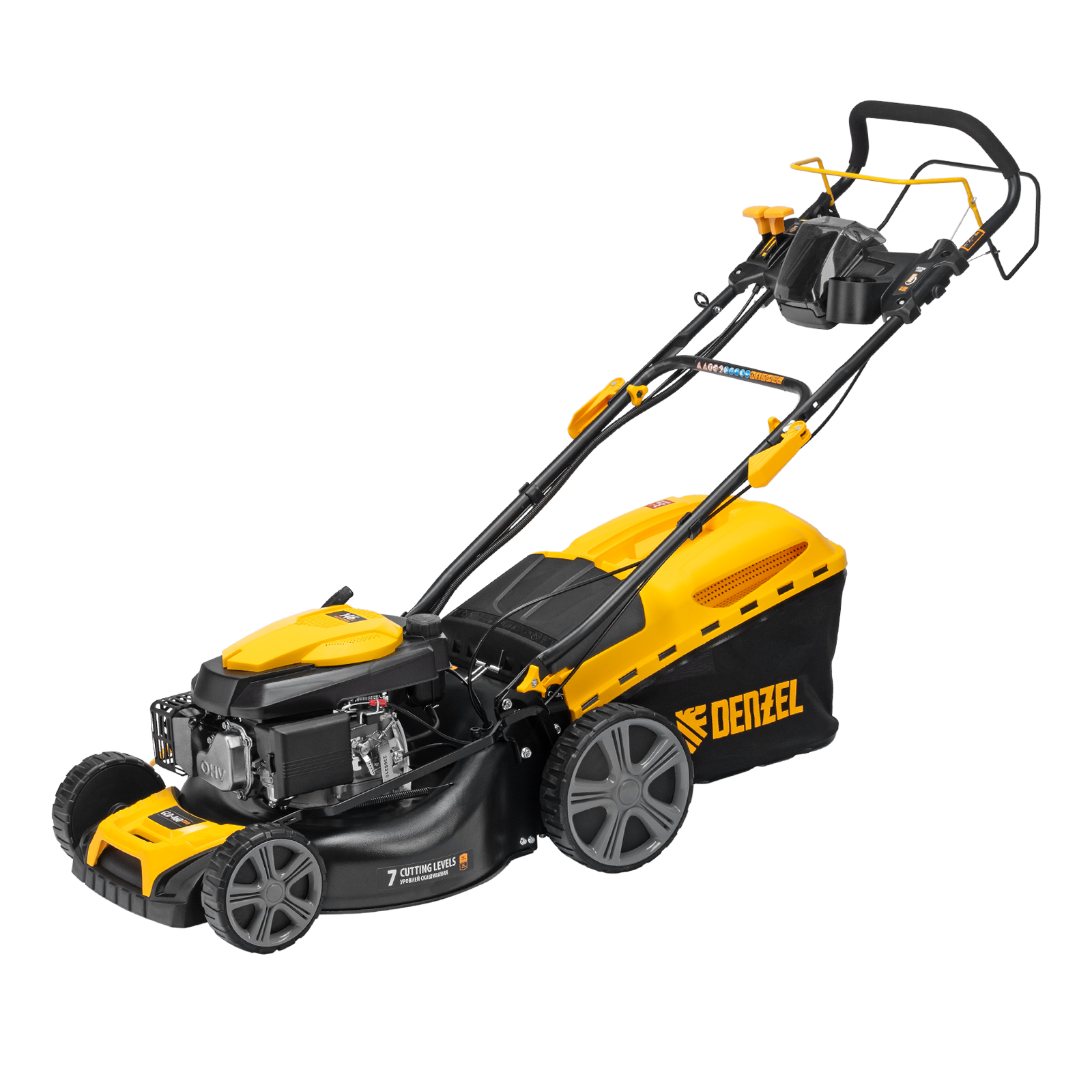 Газонокосилка бензиновая GLD-460SP-VE, 146 см3, шир. 46см, привод, вариатор, эл.старт, 60 л