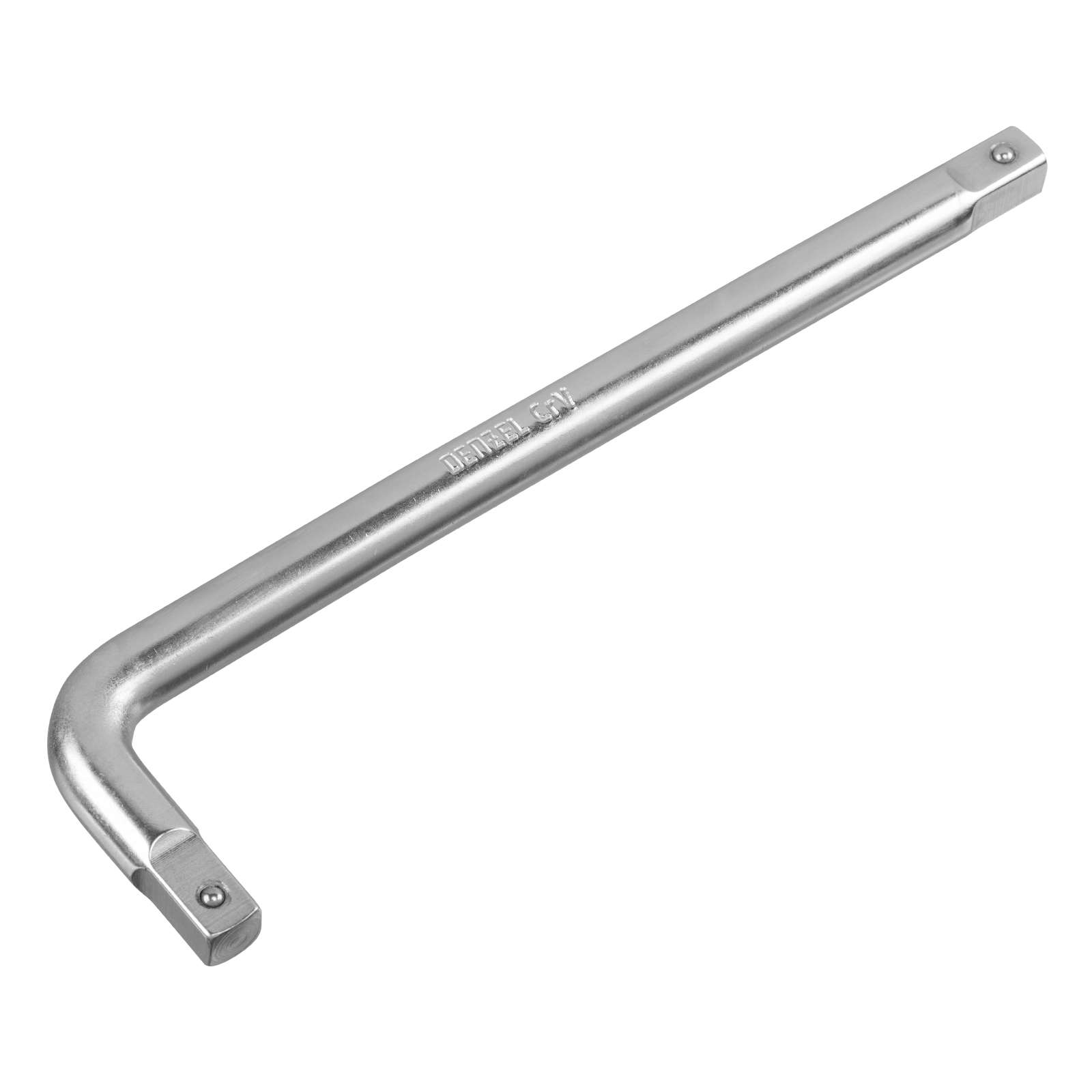 Вороток Г-образный, 200х50 мм, квадрат 3/8', CrV, матовый хром