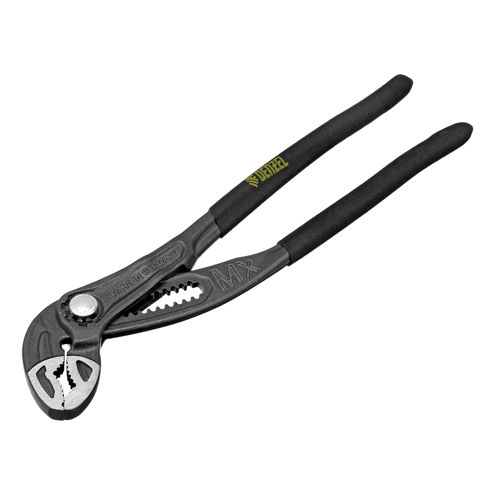 Клещи переставные, кнопочный механизм, обливные рукоятки, 250 мм