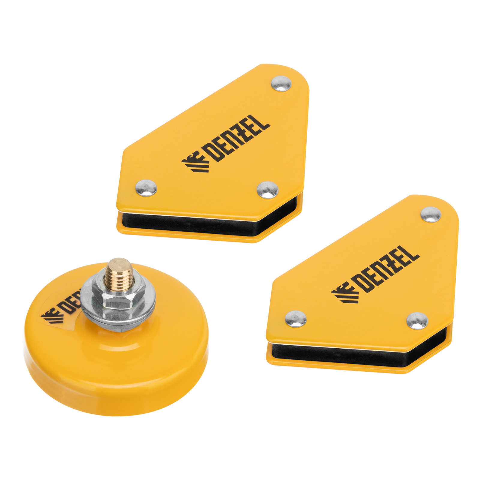 Набор из 2 магнитных сварочных фиксаторов и магнитной клеммы масса