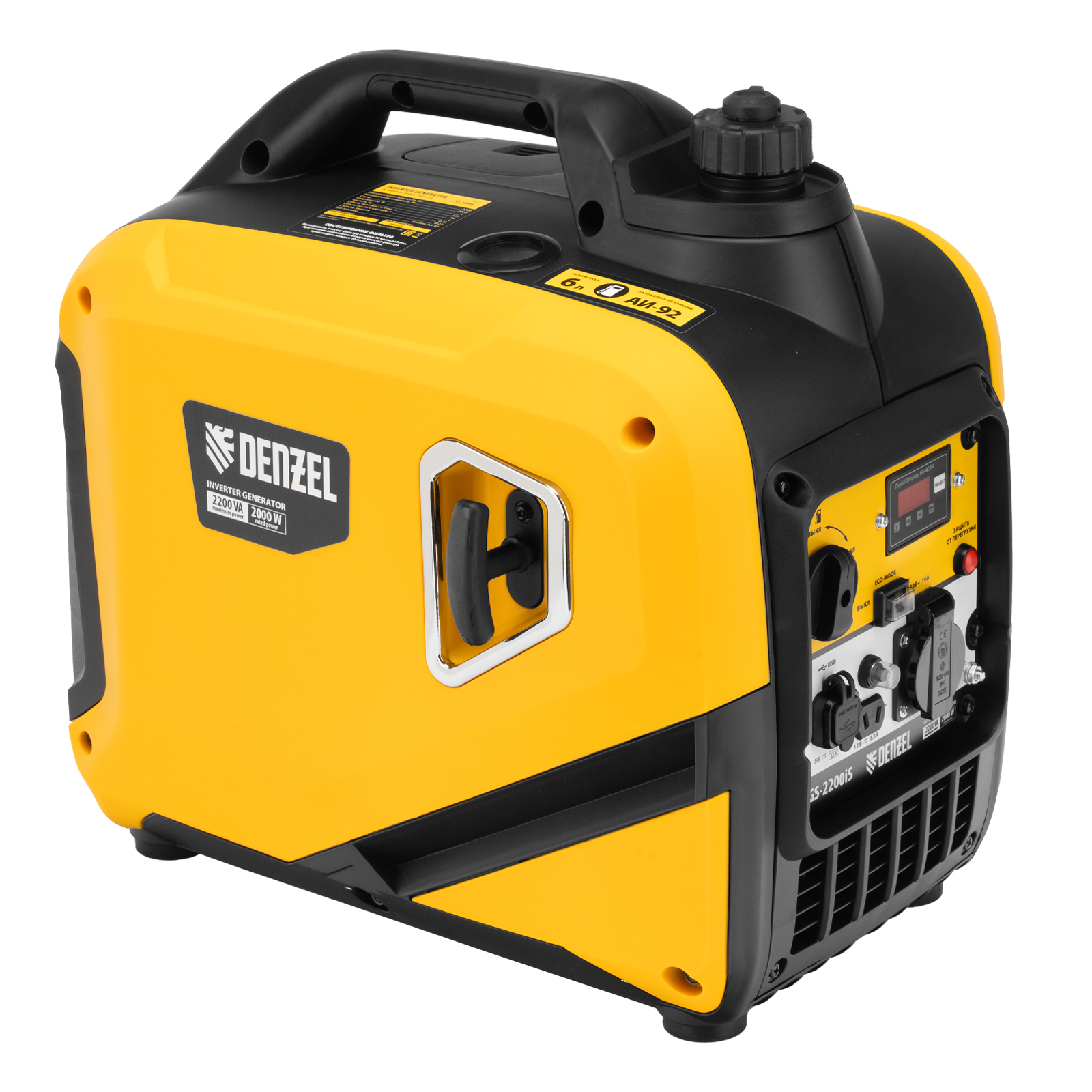 Генератор инверторный GS-2200iS, 2,2 кВт, 230 В, закрытый корпус, ручной старт