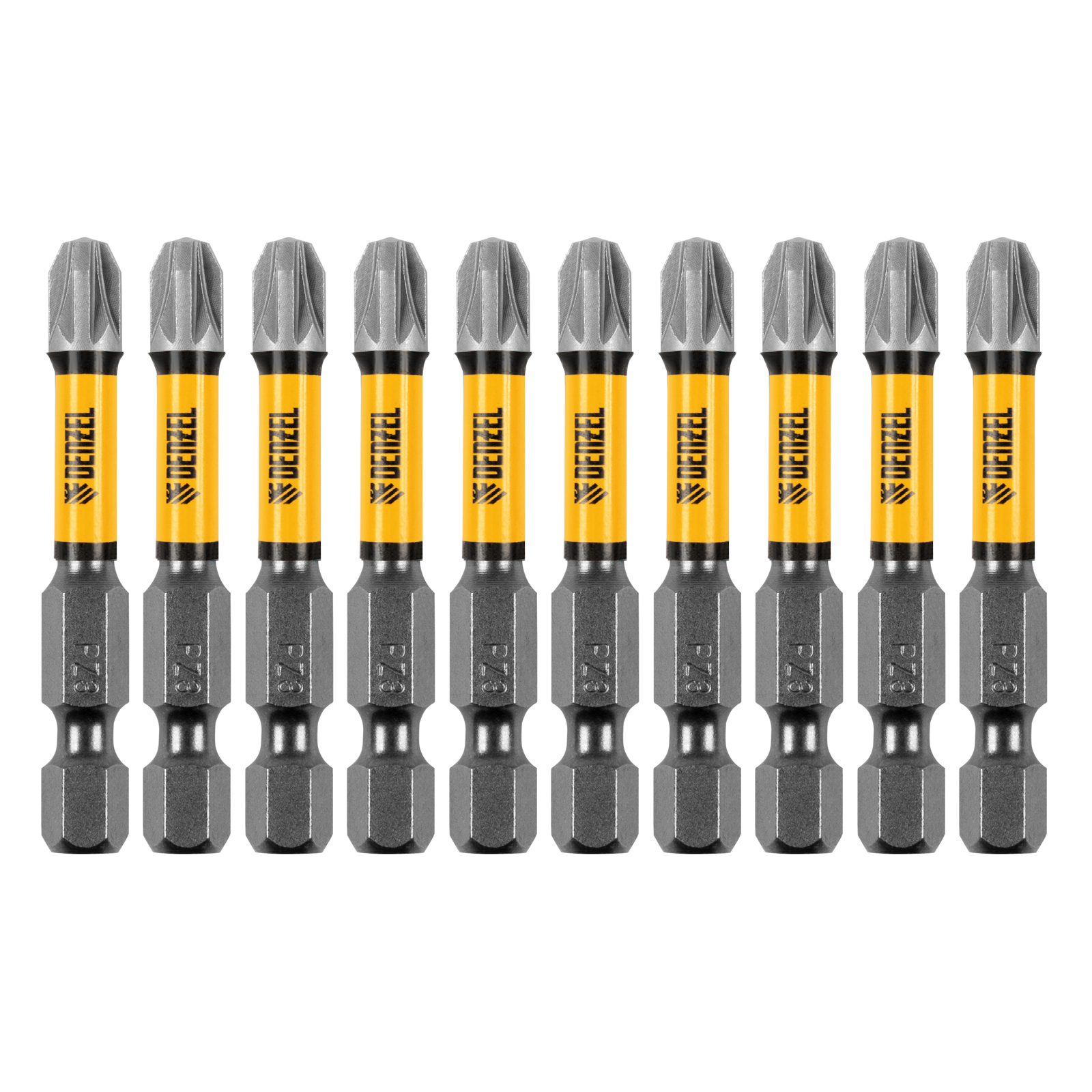 Набор бит торсионных PZ3x50 мм, лазерная обработка шлица, сталь S2, 10 шт.