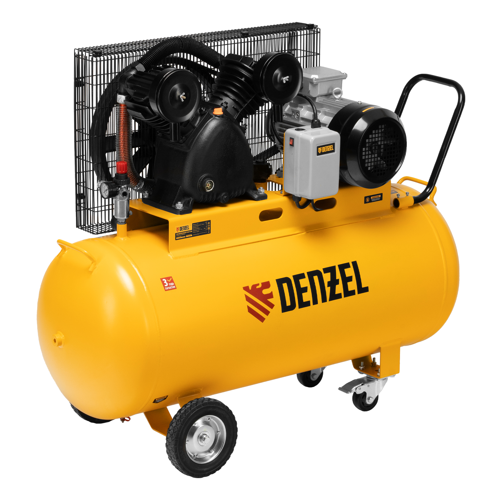 Компрессор воздушный рем. привод BCV 5500-T/200, 5,5 кВт, 200 литров, 850 л/мин