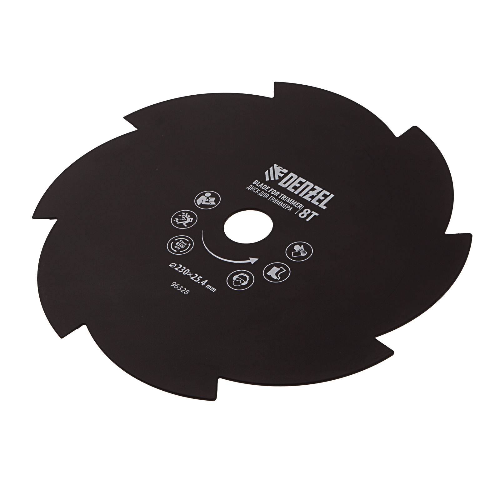 Диск для триммера, 230 х 25,4 толщина 1,6 мм, 8 лезвий