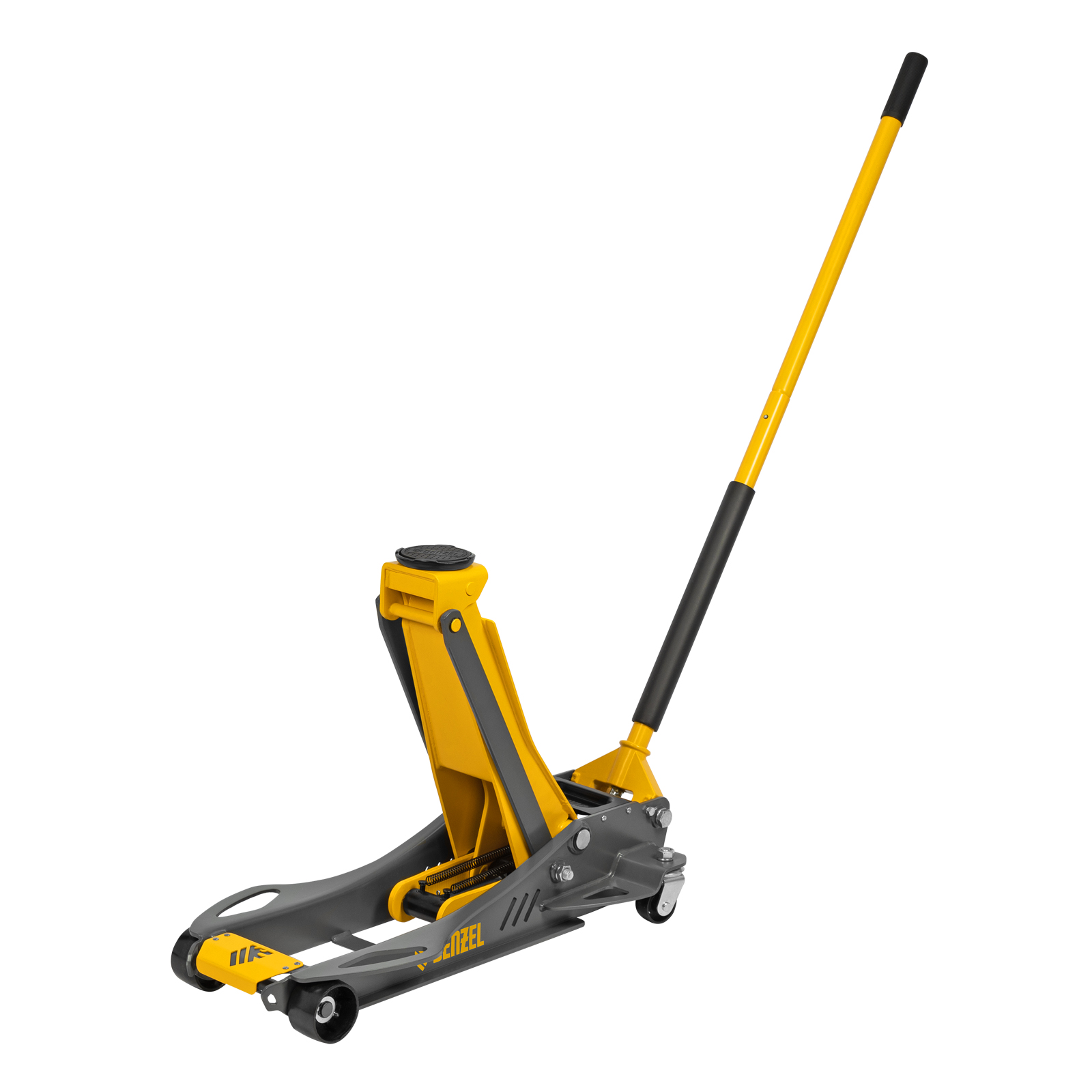 Домкрат гидравлический подкатной, 3,8 т, 110-580 мм, быстрый подъем, низкий подхват, проф.