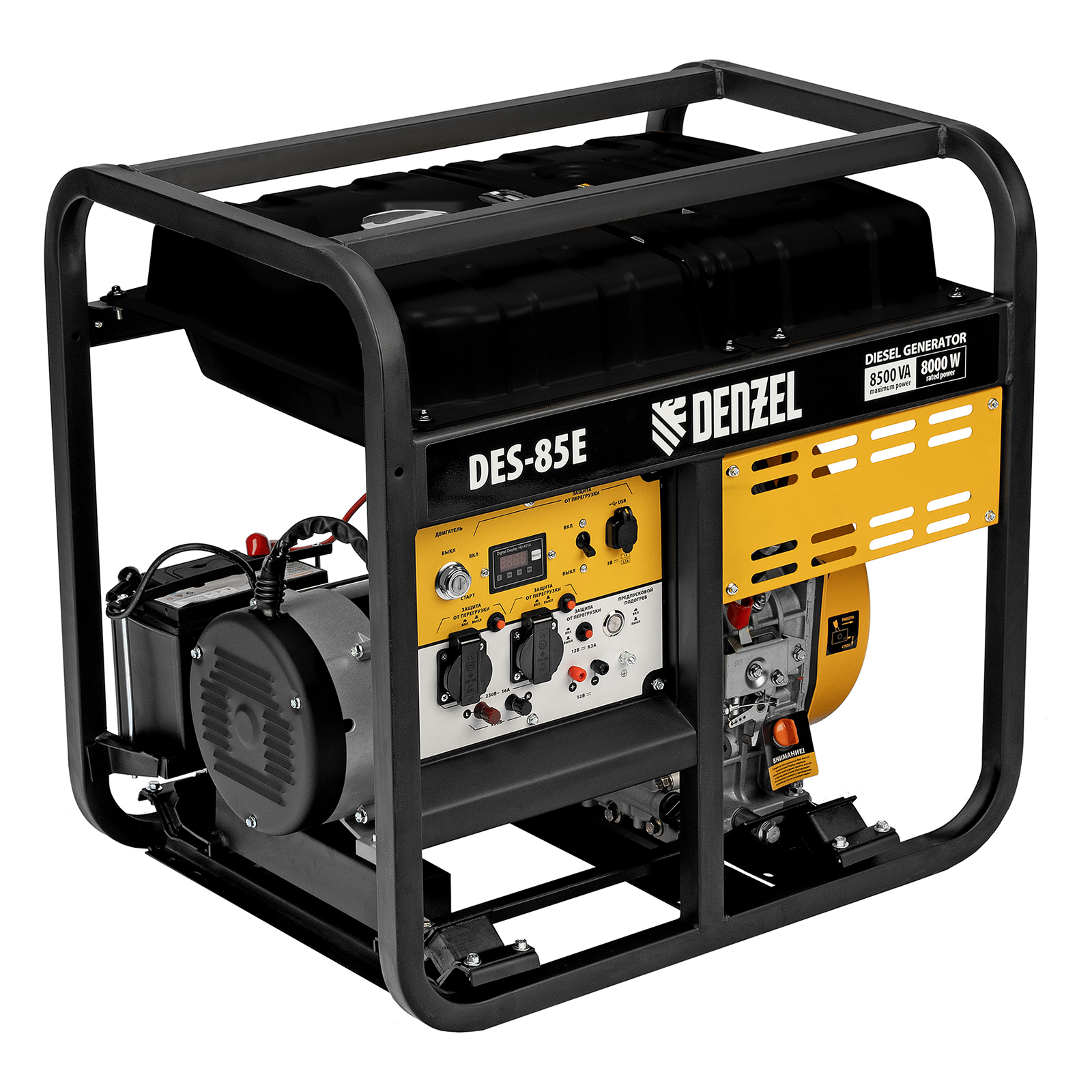 Генератор дизельный DES-85E, 8,5 кВт, 230 В, 16 л, электростартер