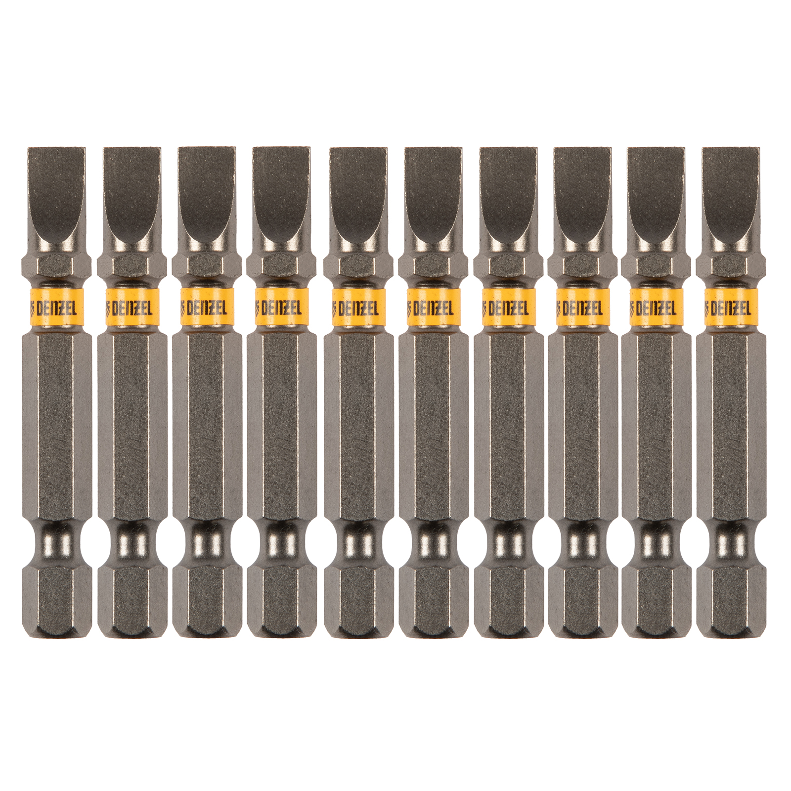 Набор бит SL6,0х50, сталь S2, шестигранный профиль, 10шт.