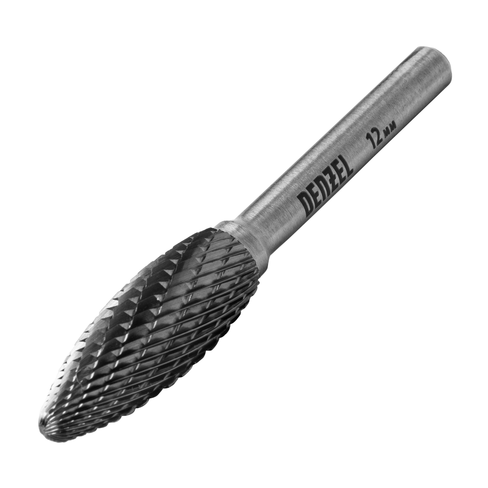 Борфреза по металлу твердосплавная, элипсообразная, тип-H, 12 мм