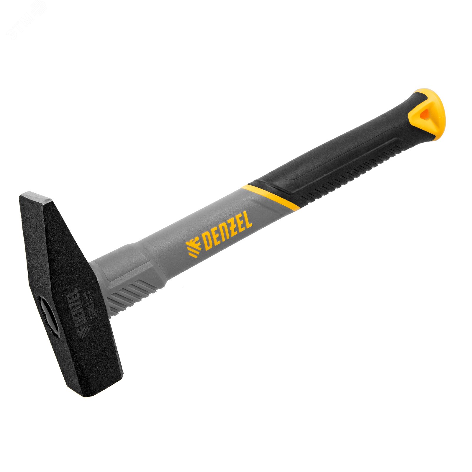 Изображение товара Молоток слесарный, 500 г, кованый, фибергласовая рукоятка c TPR покрытием (шт)