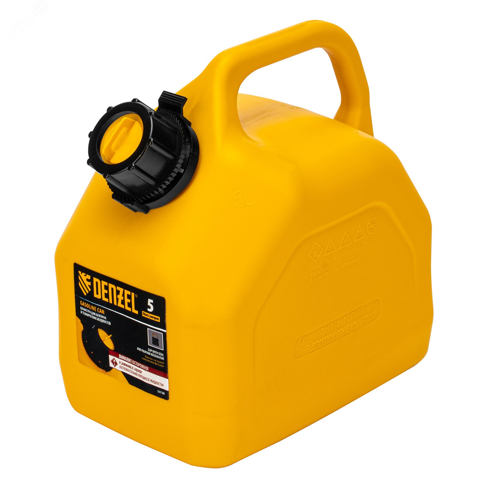Изображение товара Канистра для ГСМ премиум 5л Denzel надежная и удобная