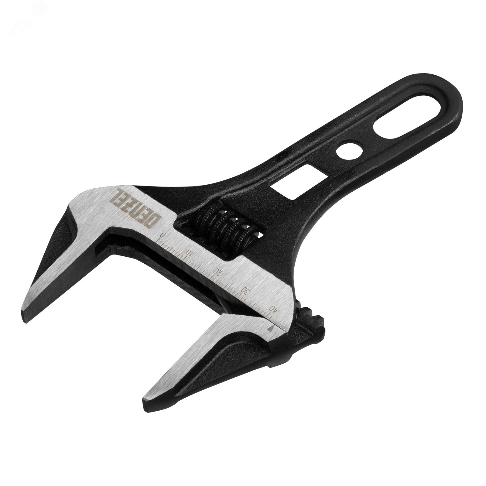 Изображение товара Ключ разводной 155 мм из CrV, с укороченной рукояткой Denzel 15753