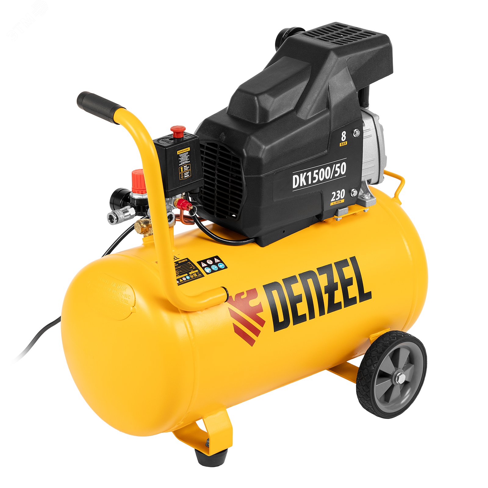 Изображение товара Компрессор воздушный DK1500/50,Х-PRO 1,5 кВт, 230 л/мин, 50 л (шт)