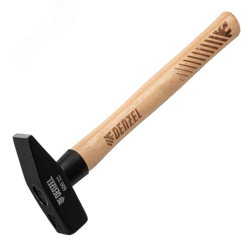 Изображение товара Молоток слесарный, 600 г, кованый квадратный боек, буковая рукоятка (шт)