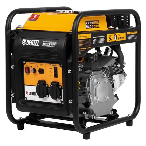 Изображение товара Инверторная генераторная установка GT-3500iF, 3,5 кВт, 230 В,открытый корпус,ручной старт (шт)