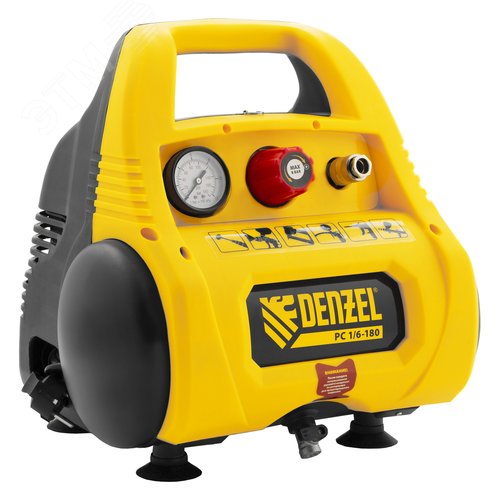 Изображение товара Компрессор воздушный безмасляный РС 1/6-180, 1,1 кВт, 180 л/мин, 6 л (шт)