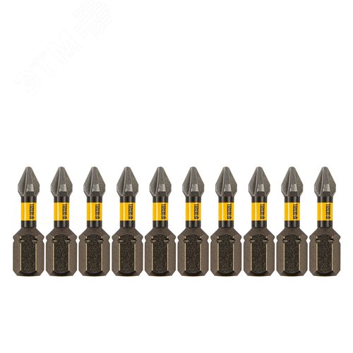 Изображение товара Набор бит торсионных PH1x25 мм, лазерная обработка шлица, сталь S2, 10 шт. (набор)