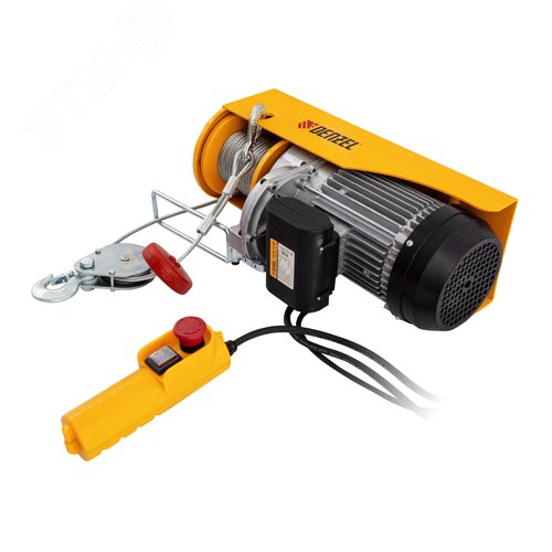 Изображение товара Тельфер электрический TF-1200, 1.2 т, 1800 Вт, высота 12 м, 8 м/мин (шт)