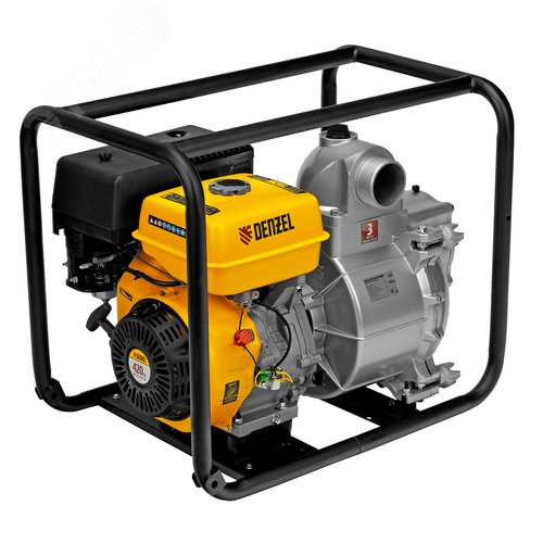 Изображение товара Мотопомпа бензиновая для грязной воды PX-80D, 15 л.с., 3', 1500 л/мин, глуб 8 м,напор 30 м (шт)