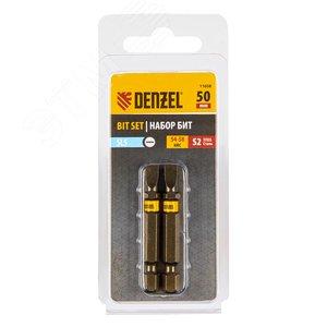 Изображение товара Набор бит SL5,0х50, сталь S2, шестигранный профиль, 2 шт. (набор)