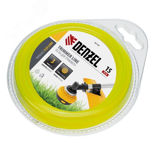 Изображение товара Леска для триммера круглая 3 мм х 15 м, блистер FLEX CORD (шт)