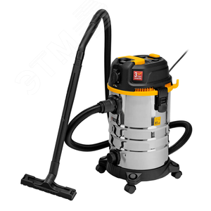 Пылесос строительный RVC30, 1400 Вт, бак 30 л, шланг 3 м, розетка с автосинхр. - фото 1