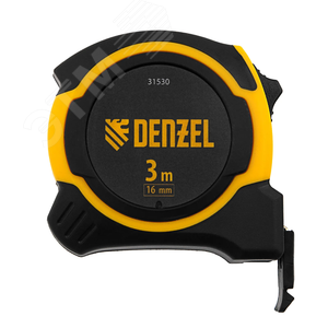 Рулетка 3м х 16мм, двухкомп. корпус, магнитный обрезиненный зацеп - фото 2
