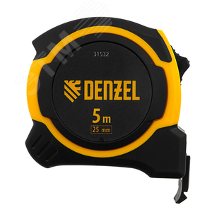 Рулетка 5м х 25мм, двухкомп. корпус, магнитный обрезиненный зацеп - фото 2