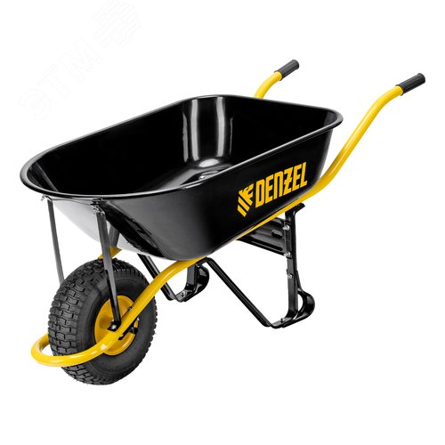 Изображение товара Тачка строительная, усиленная, объем 130 л, 230 кг, колесо 15х6.00-7 (шт)