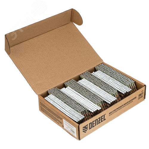 Изображение товара Гвозди для пнев. нейлера (оцинк.), длина - 65 мм, диам. - 2,9 мм, 2000 шт. (уп)