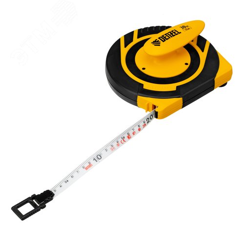 Изображение товара Рулетка геодезическая 30 м х 15 мм, закрытый корпус, фиберглассовая лента (шт)