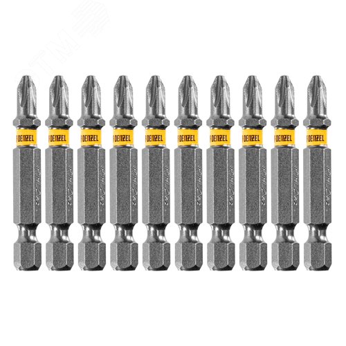 Изображение товара Набор бит PH2х50, сталь S2, 10 шт., шестигранный профиль, отрывная упаковка (набор)