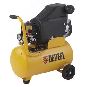 Компрессор воздушный DLC1300/24 безмасляный 1,3 кВт, 24 литра, 206 л/мин - фото 2