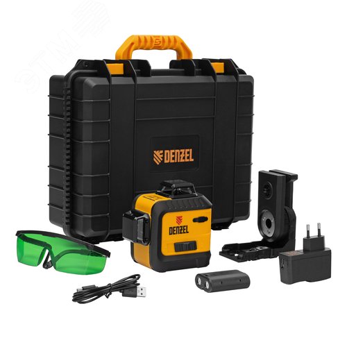 Изображение товара Лазерный уровень мультипризм. LXI 360-2 Green, 30 м, 520 нм, акк. Li 2800 mAh, резьба 1/4 (шт)