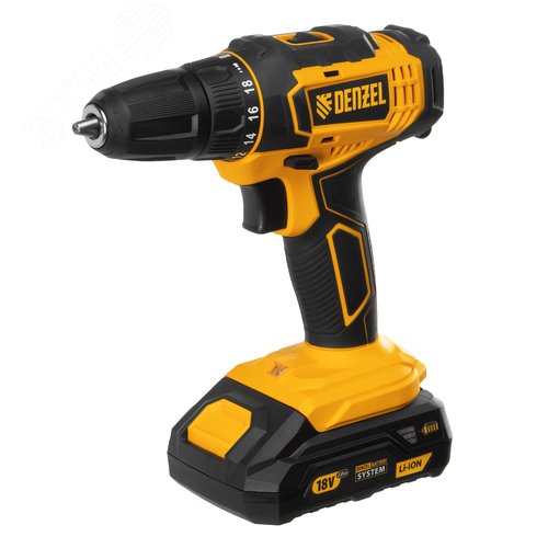 Изображение товара Дрель-шуруповерт аккумуляторная CDL-18-02BM, Li-Ion, 18 В, 2 акк. (шт)